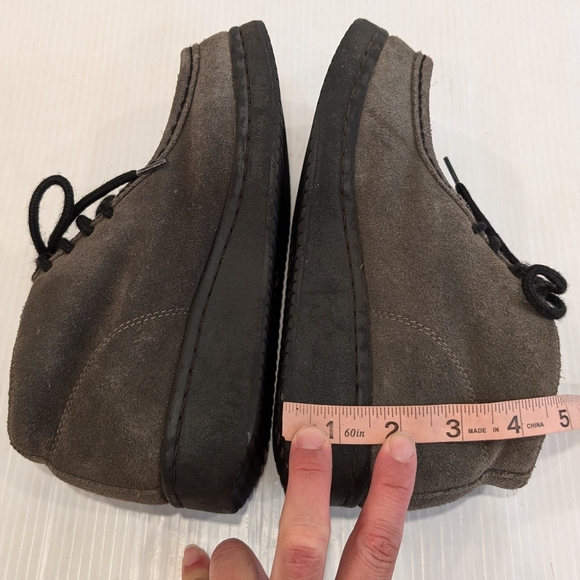 Vintage 90s Y2K CANDIES Wallabee gray suede chunky platform chukka booties - Picture 5 of 10